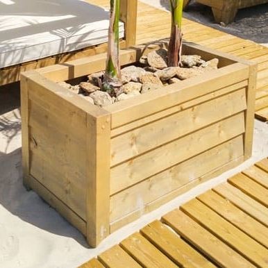 Holz-Pflanzkübel - BARCELONA - Maderas Menur - rechteckig / quadratisch / maßgefertigt