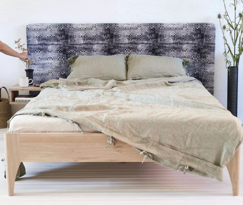 Doppelbett - DIVERSE  - IDDO - modern / mit integriertem Nachttisch / Eiche