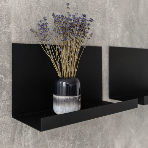 Wandmontiertes Regal - BASIC  - IDDO - modern / Stahlblech / für Badezimmer