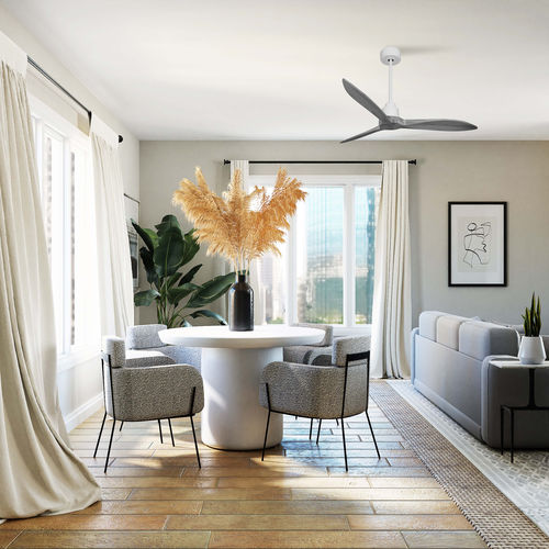 Wohnbereich-Deckenventilator - TE4_P8GR132 - KLASSFAN - für den Innenraum / ABS / grau