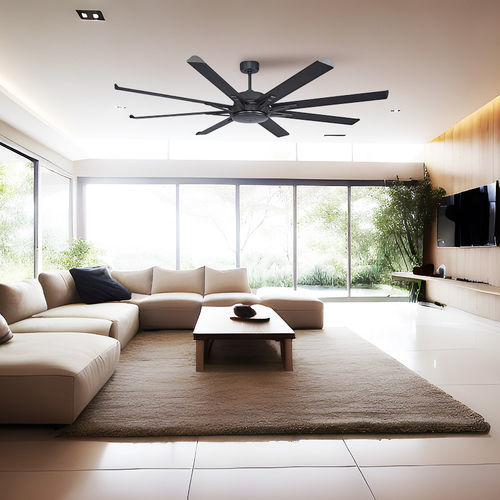 Wohnbereich-Deckenventilator - BIG TORNADO 275 BASALTE - KLASSFAN - für den Innenraum / Aluminium / mit integrierter LED