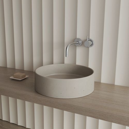 Aufsatzwaschbecken - MK101 - Maark Bathware - Beton / rund / ohne Öffnung