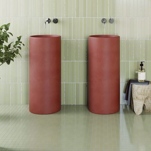 Bodenstehendes Waschbecken - TONDO - Maark Bathware - Beton / Mattfinish / rund