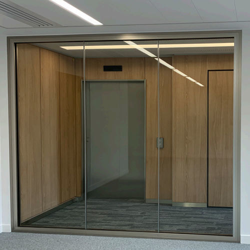 Festinstallierte Trennwand - AluTeq EI 60 - ERIBEL FRANCE - fugenlos / Aluminium / für professionellen Einsatz