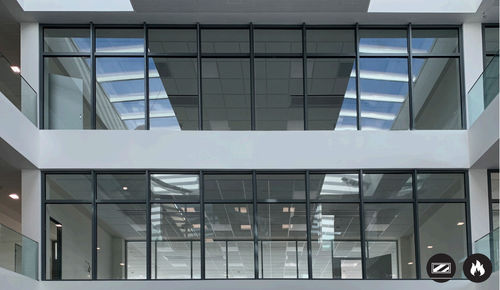 Fugenlose Trennwand - AluTeq EI30 - ERIBEL FRANCE - Aluminium / für professionellen Einsatz / Büro