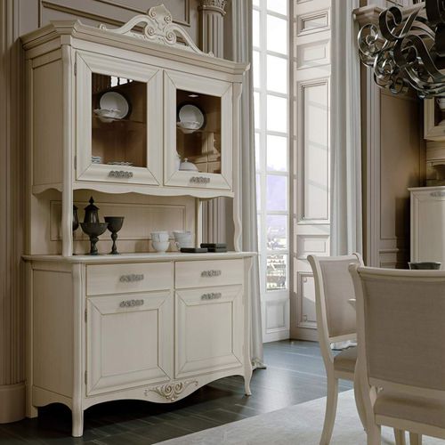Klassischer Geschirrschrank - Pienza New Classic - ARCARI ARREDAMENTI - lackiertes Holz
