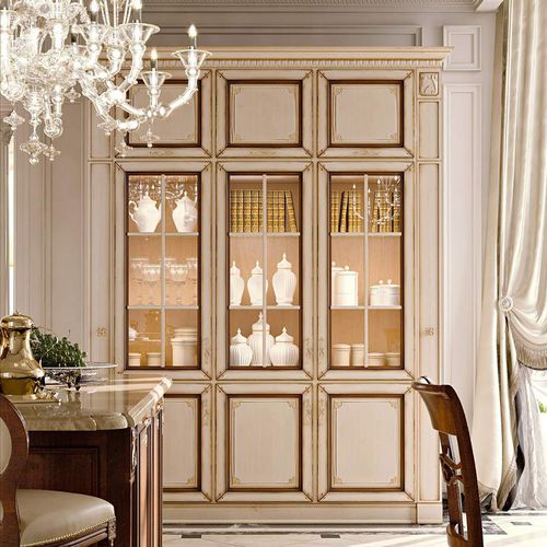 Klassischer Geschirrschrank - Capri Luxury - ARCARI ARREDAMENTI - Nussbaum