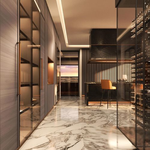 Multi-Temperatur-Weinkühlschrank - Solferino Luxury DI-VINO - ARCARI ARREDAMENTI - freistehend / Glas / verglast
