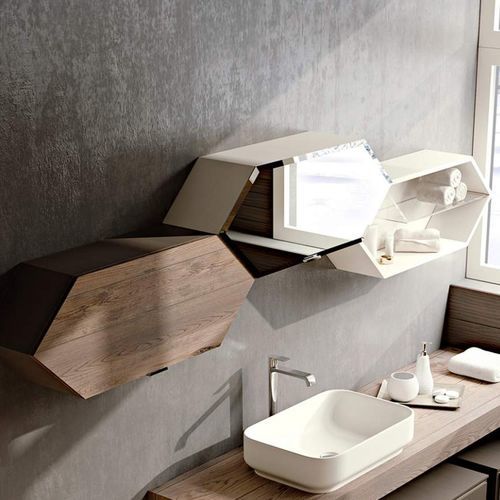 Wandmontiertes Regal - Diamante  - ARCARI ARREDAMENTI - modern / Holz / für Badezimmer