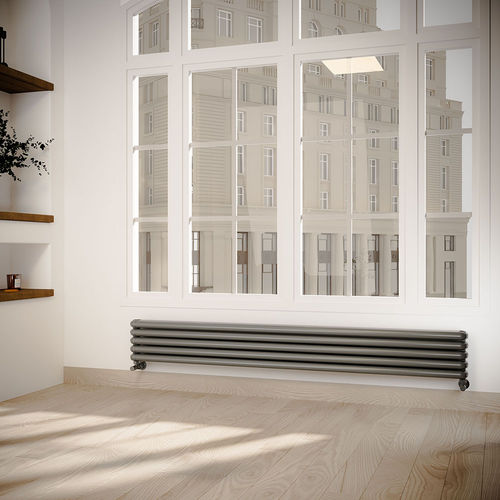 Horizontaler Heizkörper - CAST PLUS - LOJIMAX - Heißwasser / 751 w...1000 w / 3501 w...4000 w