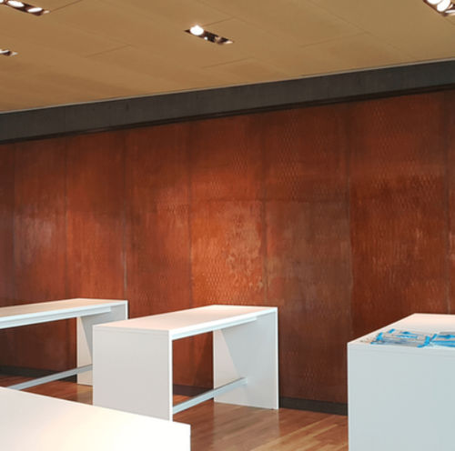 Rostoptik-Wandverkleidung - Rust industrial - DECIMIN GmbH - Innenbereich / Beton / texturiert
