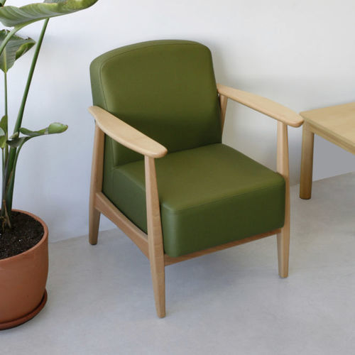Moderner Sessel - BOREAL - Seniorcare - Stoff / Buche / Ohren