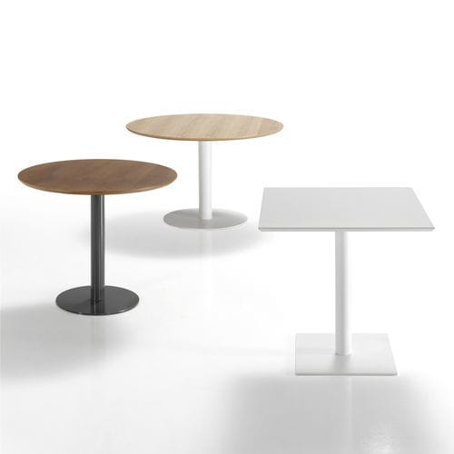 Moderner Tisch - KISS - Seniorcare - Holz / Gestell aus rostfreiem Edelstahl / rechteckig