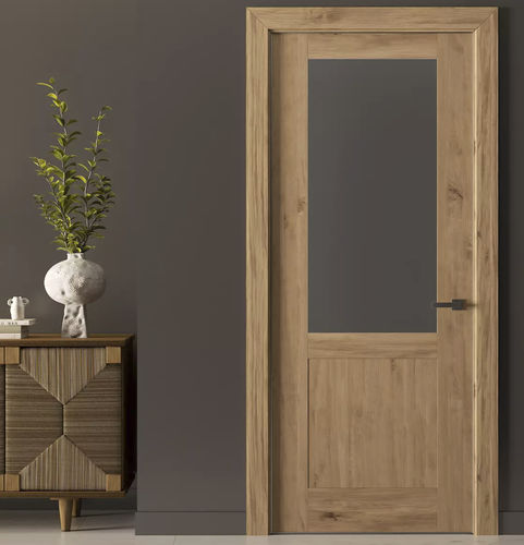 Tür für Innenbereich - 2.1 - IN WOOD LLC - Holz / Glas / einflügelig