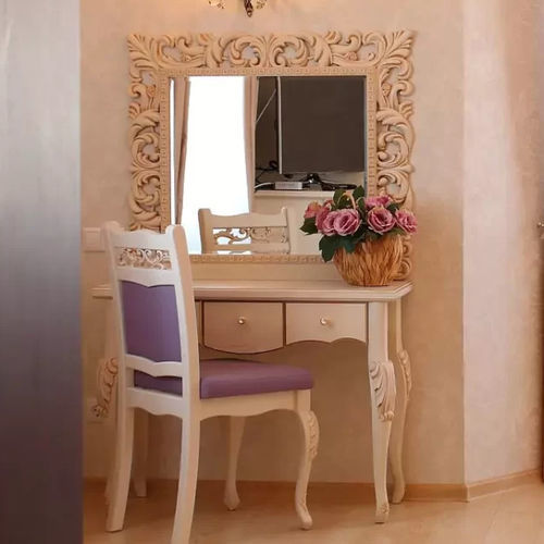 Traditioneller Schminktisch - IN WOOD LLC - Holz / mit hohen Beinen / 1 Person
