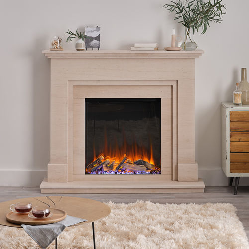 Elektrischer Kamineinsatz - Forest 650sq - British Fires Ltd - modern / mit Fernbedienung / Flammeneffekt
