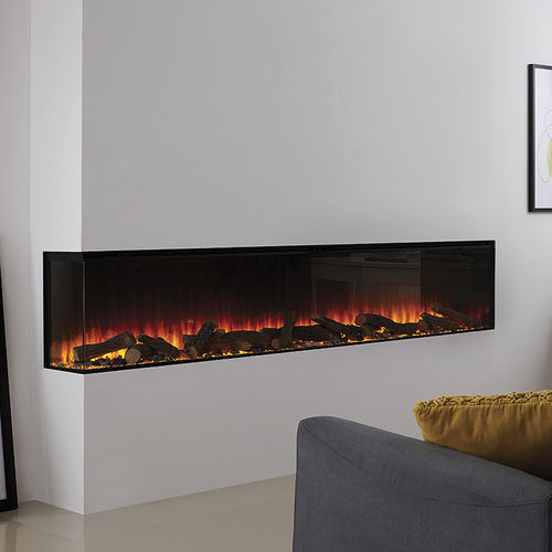 Kamineinsatz mit 3 Sichtseiten - Forest 2400 - British Fires Ltd - elektrisch / modern / mit Fernbedienung
