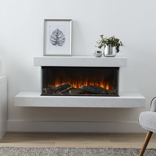 Elektrokamin - Brockenhurst  - British Fires Ltd - wandmontiert / für Wandmontage / ohne Abzug