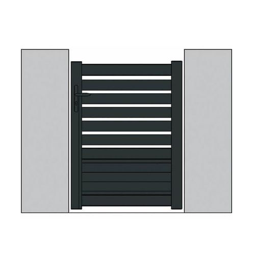 Aluminium-Gartentor - Hélène 2/3 - USINE-ONLINE