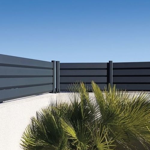 Lamellenzaun - CL07 - USINE-ONLINE - für Wohnhaus / Aluminium / rechteckig