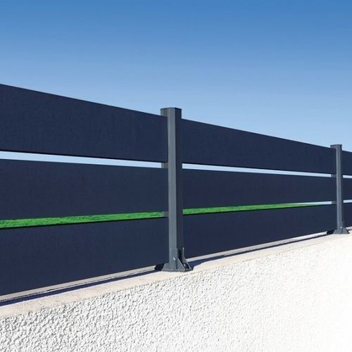 Lamellenzaun - PB06 - USINE-ONLINE - für Wohnhaus / Aluminium / durchbrochen