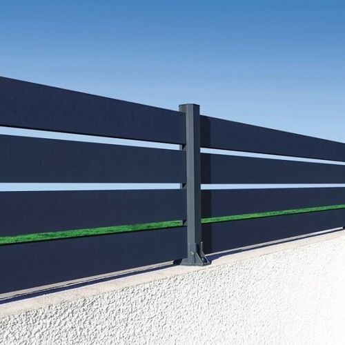 Lamellenzaun - PB09 - USINE-ONLINE - für Wohnhaus / Aluminium / durchbrochen