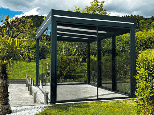 Aluminiumstruktur-Terrassentür - USINE-ONLINE - mit Wärmedämmung / maßgefertigt