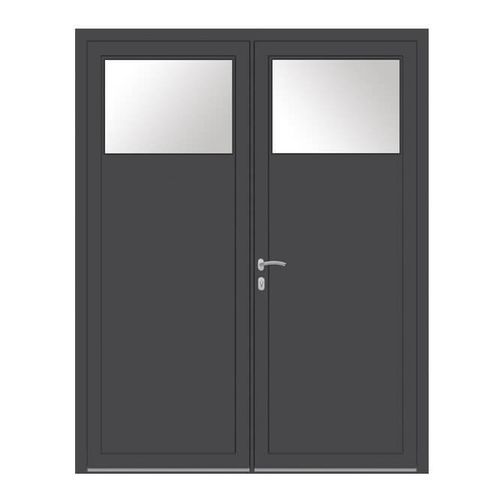 Nebeneingangstür - KAWNEER - USINE-ONLINE - Aluminium / einflügelig / modern