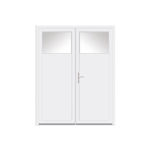Nebeneingangstür - VEKA - USINE-ONLINE - Stahl / PVC / einflügelig