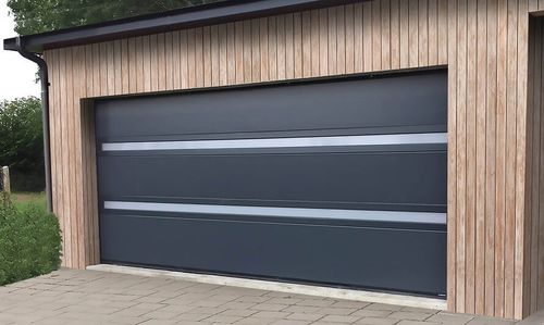 Sektionale Garagentür - VILLA - USINE-ONLINE - Stahl / Polyurethanschaum / automatisch