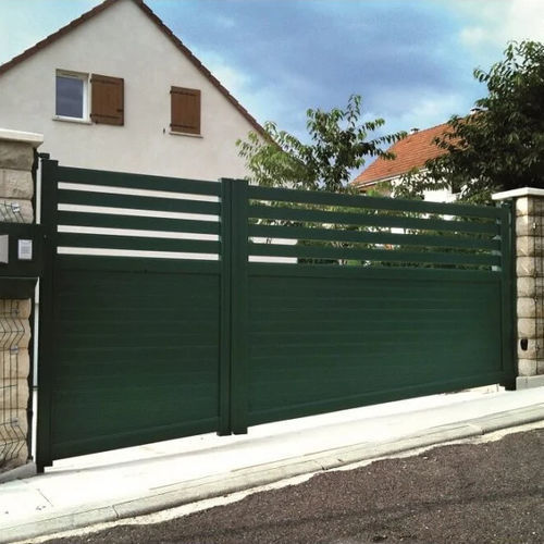 Aluminiumtor - Danielle  - USINE-ONLINE - Schiebe / rechts / links