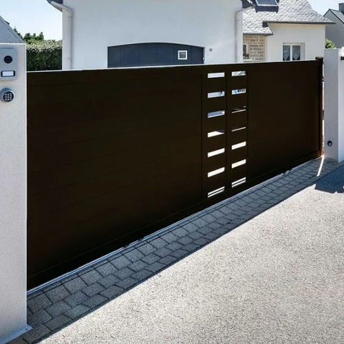 Schiebetor - Soazic  - USINE-ONLINE - rechts / links / Aluminium