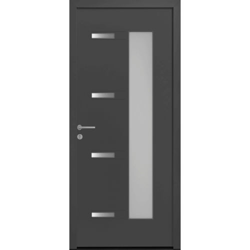Eingangstür - Dormelle  - USINE-ONLINE - Aluminium / einflügelig / modern