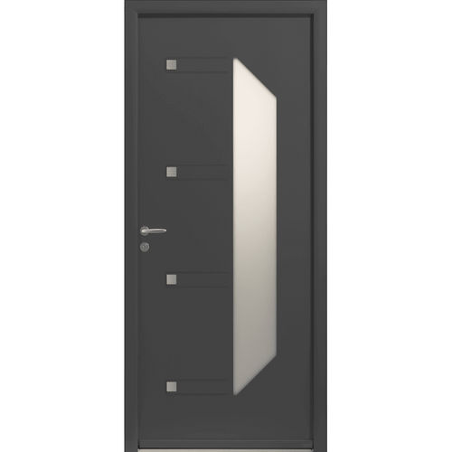 Eingangstür - Girelle  - USINE-ONLINE - Aluminium / einflügelig / modern