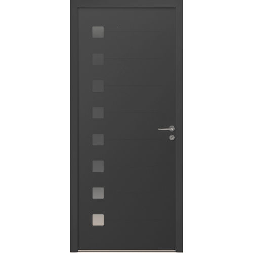 Eingangstür - Uzes  - USINE-ONLINE - Aluminium / einflügelig / modern