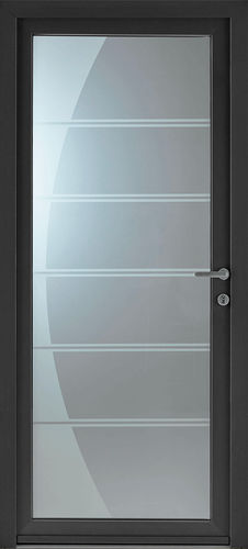 Eingangstür - Mila - USINE-ONLINE - Aluminium / einflügelig / modern