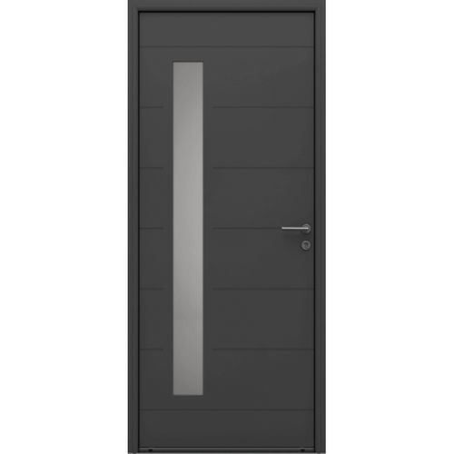 Eingangstür - Luzia  - USINE-ONLINE - Aluminium / einflügelig / modern