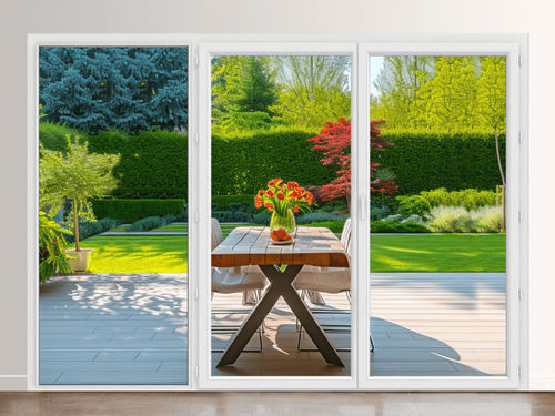 Einflügelige Fenstertür - USINE-ONLINE - PVC / mit Doppelverglasung / mit Dreifachverglasung