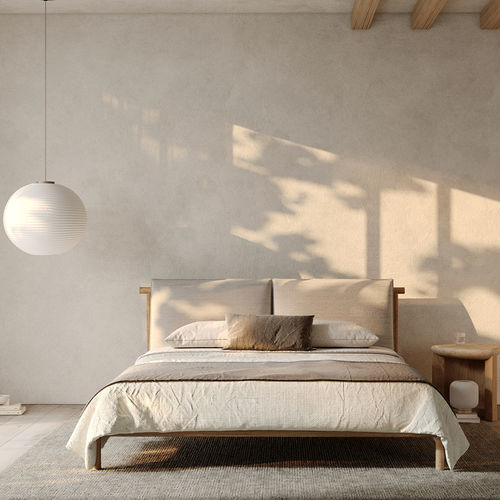 Doppelbett - LEAN - Fine Furniture - modern / Polster / Kopfteil
