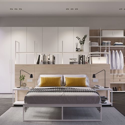 Doppelbett - FOUR  - OLUT - Einpersonen / modern / Kopfteil