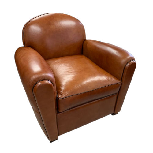 Traditioneller Clubsessel - Baudron - L'Atelier du Club - Leder / Schaffell / Tanne