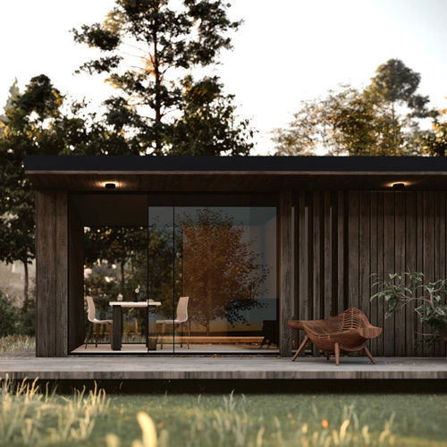Fertigbau-Mikrohaus - SUVILLA - Milokodu - modern / Holz / ebenerdig