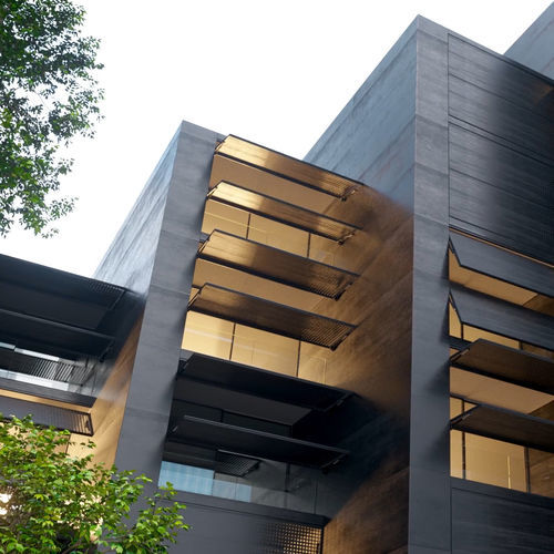 Dreh-Sonnenschutzlamelle - Motion 10810 - MOTION FACADES - GFK / Metall / Aluminium