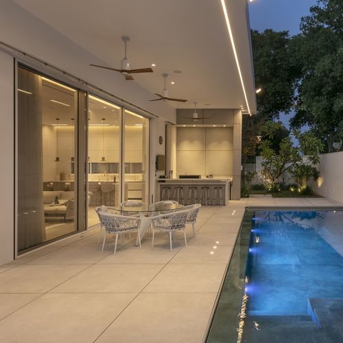 Minimalistisches Schiebesystem - Motion 51 - MOTION FACADES - Aluminium / Tür / für Terrasse