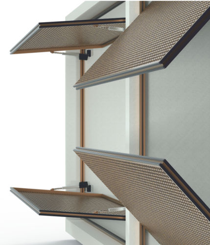 Dreh-Sonnenschutzlamelle - Motion 10800 - MOTION FACADES - Aluminium / für Fassaden / vertikal