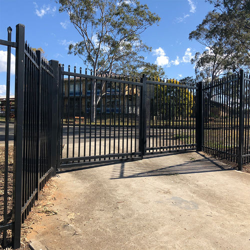 Einflügeliges Tor - FDCI202001 - Fence Depot - links / Aluminium / galvanisiertem Stahl