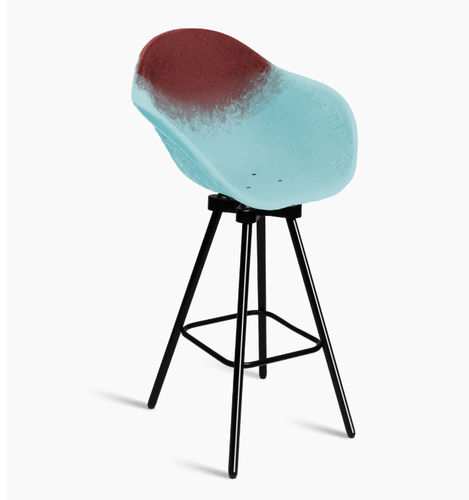 Moderner Barhocker - GRAVÊNE8.7 - Maximum Paris - Kunststoff / Polyethylen / Gestell aus Metall