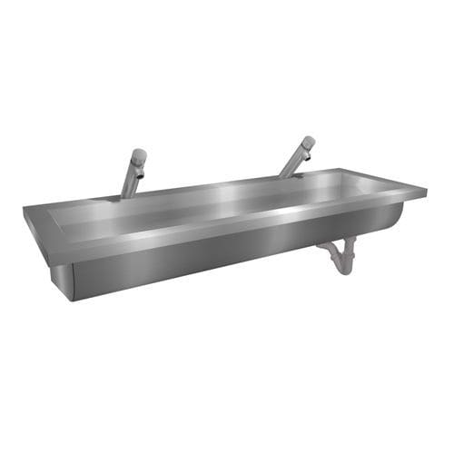 Wand-Handwaschbecken - Easy IV : 426120 - LOGGERE - rechteckig / gebürsteter Edelstahl