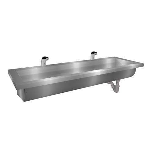 Wand-Handwaschbecken - Easy IV : 424125 - LOGGERE - rechteckig / gebürsteter Edelstahl