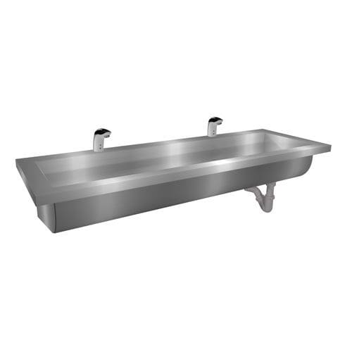Wand-Handwaschbecken - Easy IV : 424126 - LOGGERE - rechteckig / gebürsteter Edelstahl